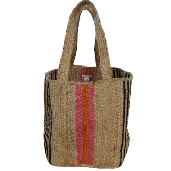 Shiraleah Etta Large Jute Tote - Picture 3 of 8